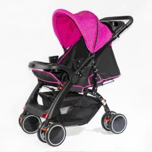 Coche Para Bebé + Silla Para Carro Fucsia